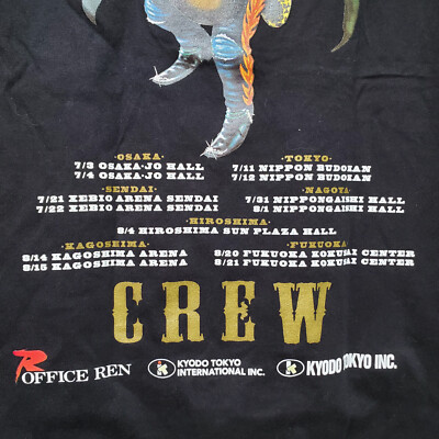 Tsuyoshi Nagabuchi 30th Anniversary Tシャツ Tsuyoshi Nagabuchi Shirt Mens Large Crew Tokyo Black Tour