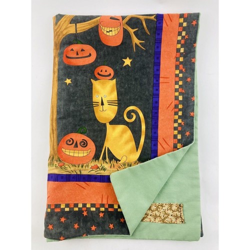 Arazzo Halloween da Appendere a Parete Gatti Spettrali Albero Zucche 41x28 Trapunta Luna Notte - Foto 3 di 13