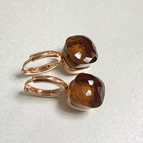 Smeraldo Cuscino 925 Argento Sterling Verde Cerchio Oro Pieno Orecchini Di Donna - Imagen 38 de 76