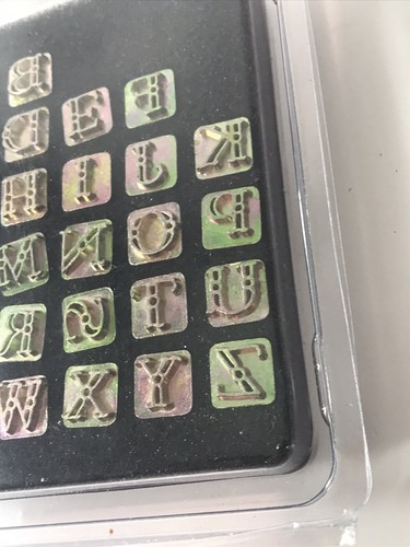 Tandy Leather Alphabet Stamp Set 3/8" (1 cm) Fancy 4907-00 - Picture 6 of 10