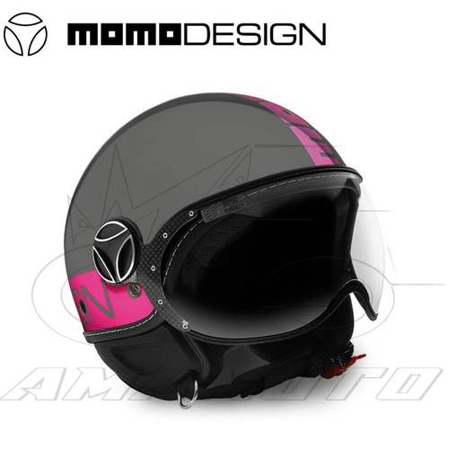 CASCO MOMO - MOMODESIGN FGTR FLUO GRIGIO ROSA | eBay