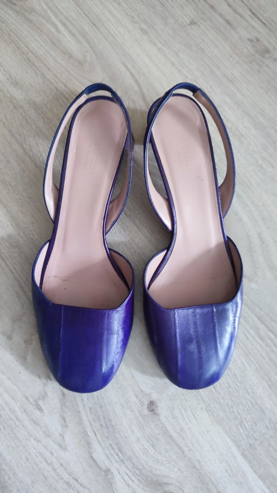 Gucci Arielle cuir anguille talon moyen 39 IT