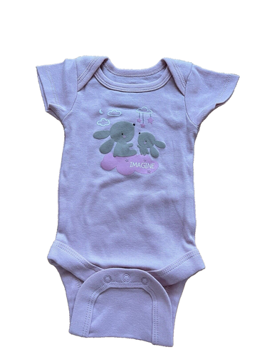 NEW Baby GIRL NEWBORN clothes outfit 3x bodysuits 3x pants BUNNY motive GIFT set - Picture 4 of 7