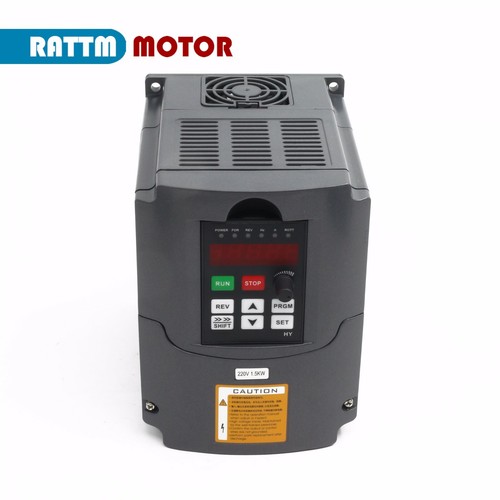 Kit CNC 1,5 KW husillo refrigerado por aire 220 V ER16 4 rodamientos + inversor de 1,5 kw hy + abrazadera de 80 mm - Imagen 4 de 13