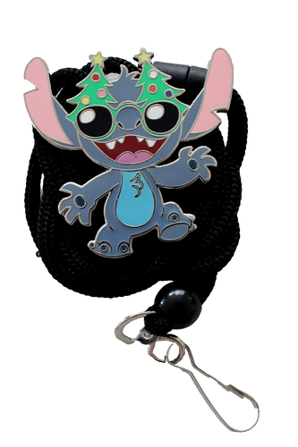 Disney DEC Stitch Christmas Bolo ID Lanyard Cast Exclusive LE 200 - Picture 1 of 5