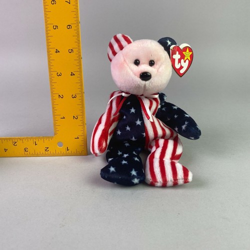 Peluche americano vintage TY The Original Beanie Baby oso de peluche con etiquetas - Imagen 3 de 11