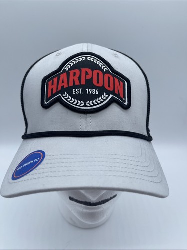 Sombrero de camionero Harpoon Brewery Snapback cuerda malla gris con logotipo de gran tamaño OSF NUEVO - Imagen 1 de 6