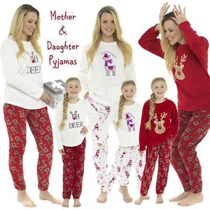 mummy and daughter christmas pjs