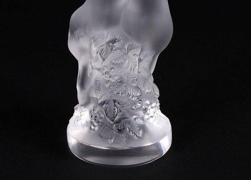 Escultura vintage de cristal esmerilado Lalique Francia ""Pan y Diana - Imagen 4 de 7
