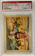 Harry Agganis Boston Red Sox 1956 Adventure Card #55 PSA 9 MT Lynn Harry Agganis Boston Red Sox 1956 Adventure Card #55 PSA 9 MT Lynn