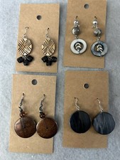Set of 4 Bohemian Dangle Earrings