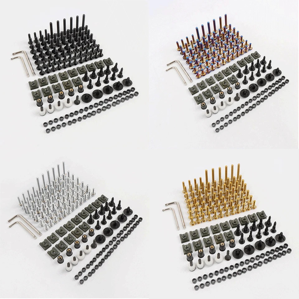 NUEVO Kit de pernos de carenado tornillos de acero inoxidable para Suzuki GSXR600/750 GSXR1000 EE. UU. Foto 2 de 4