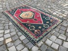 Turkish Antique rug Bohemian Area rug Oushak rug Vintage Rug Handmade Wool rug