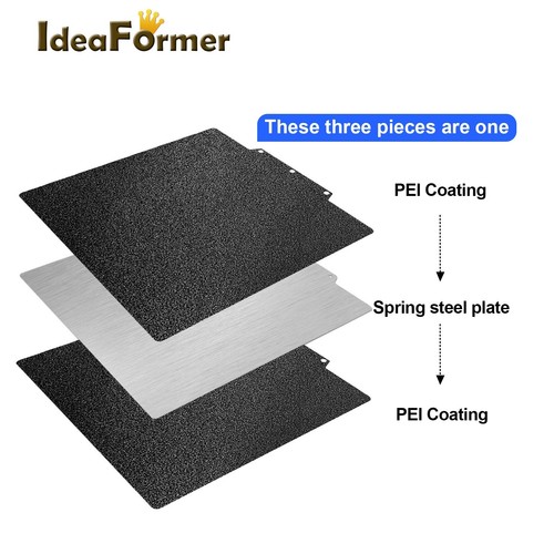 Placa de construcción PEI negra de doble cara 235x235 mm para AD5M/AD5M Pro - Imagen 2 de 7