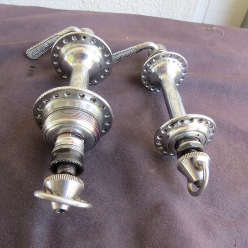 BUJES DE CARRETERA CAMPAGNOLO GRAN SPORT TRASEROS DELANTEROS ACERO 121 MM VINTAGE BUEN ESTADO 36 - Imagen 6 de 11