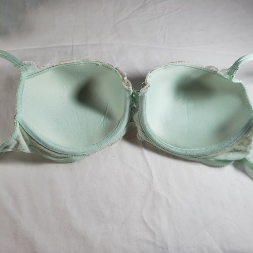 Victoria's Secret Seduction neuwertig grün weiß Set Bomben-BH V-String Strumpfband - Bild 19 von 81