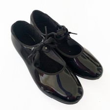 Black Tap Shoes Ribbon Laces Size Youth 5M