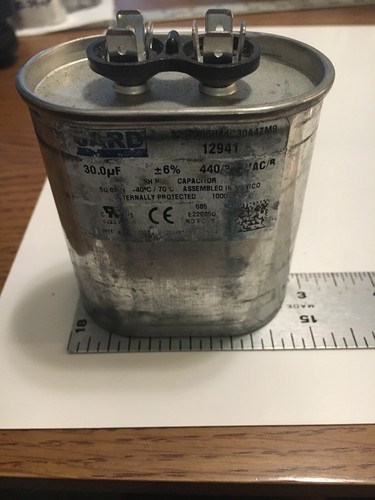 Jard 12941 - 30 MFD 440/370 VAC Oval Run Capacitor - Picture 3 of 6
