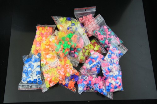 Taubenringe 10 mm Fußring Taub Clipsringe Tauchringe Fingerring Hühner 100 Stück - Bild 7 von 9