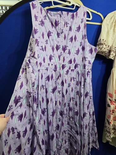 RARE Torrid Her Universe Retro Mickey Lavender Purple Swing Midi Dress Size 20 - Picture 3 of 4