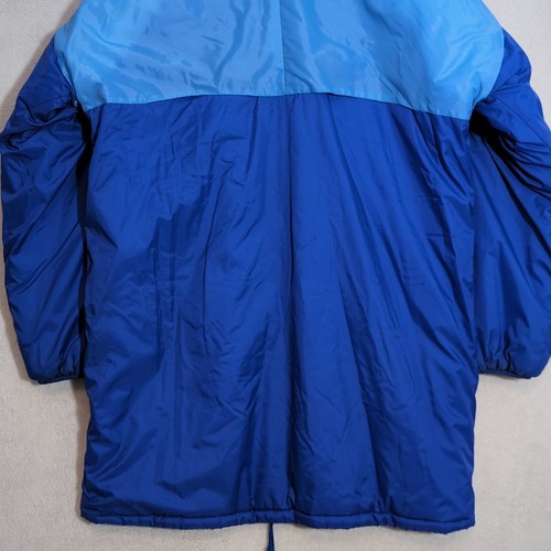 Vintage Puma Long Puffer Jacket Sz.52 L Mens Blue 90s Retro Insulated Nylon Warm - Picture 8 of 13