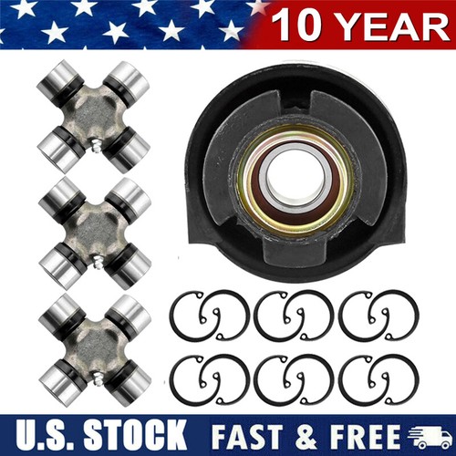 DriveShaft Center Support Bearings & 153 UJoint for Nissan D21 PICKUP 86-94 2.4L - Picture 1 of 6