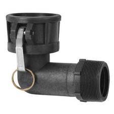 Gloxco Poly Type B Cam and Groove Fitting, 90 Degree Elbow, 1.5" Female Coupl...