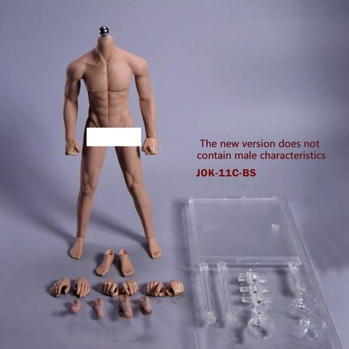 JIAOU DOLL 1/6 Seamless Male Body Doll Male Figure Fit 12" ForPhicen Hot Toys - Picture 11 of 23