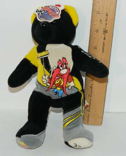 VTG Looney tunes Yosemite Sam warner Bro. EARNHARDT #12 Teddy Bear Jani-king NWT - Picture 1 of 6