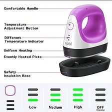 Oprol Heat Press, 4.52"x2.56" Mini Heat Press Machine for T Shirts Bags Shoes