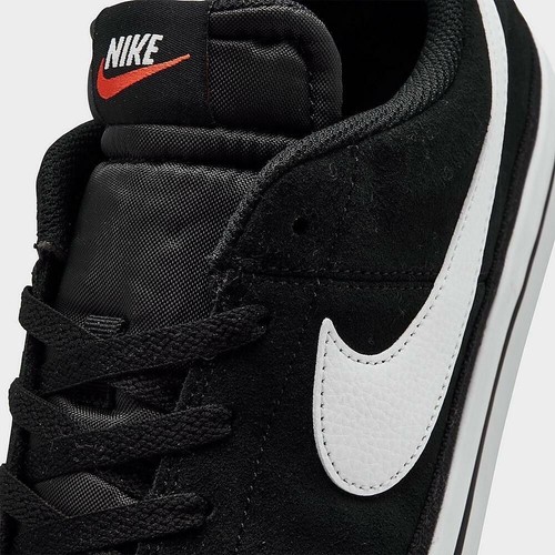 Men Nike Court Legacy Suede Casual Shoes Size 12 Black White DH0956 001 - Picture 24 of 24