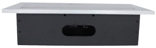 Silver Pop up Outlet Desktop Connection Box with 2 Power USB RJ45 VGA HDMI Audio - Picture 3 of 7