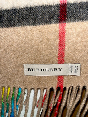 Burberry Cashmere Scarf 12.5x71” Authentic | eBay