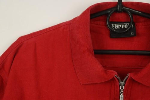 Ferrari Red Cotton Collared Short Sleeves Dark Wash Polo Shirt Size XL - Picture 11 of 17