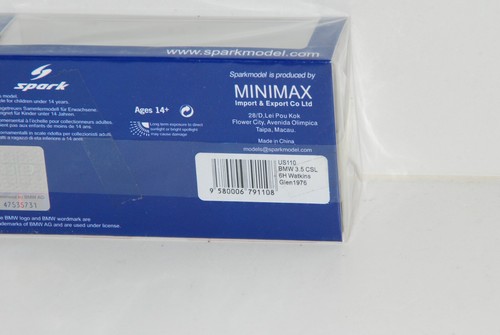 US110 - 1:43 BMW 3.5 CSL Nº10 6H Watkins Glen 1976 R. Peterson - D. Quester - Imagen 7 de 7