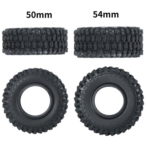 1.0" Beadlock CNC Wheel Rims & Mud Tires Set for 1/24 RC Crawler Car 90081 00001 - Picture 14 of 61