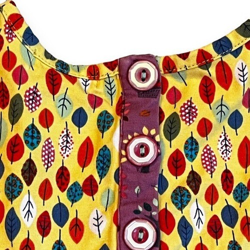 Matilda Jane Dress Friends Forever Saffron Flutter Sleeve Fall Print Girls 4 - Picture 4 of 8