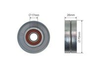 NTY Spannrolle Keilrippenriemen FÜR Opel Adam Agila Astra G Astra G Classic