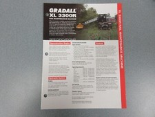 Gradall XL 3300R Excavator 4 Page Brochure