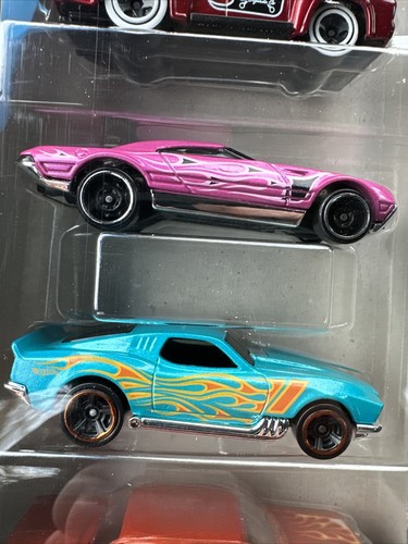 Hot Wheels 5 Pack ‘83 CHEVY SILVERADO TRUCK HW Flames Impala F-100 Ford New - Picture 3 of 5