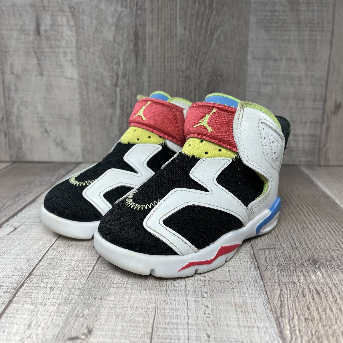 Air Jordan 6 Retro Little Flex Toddlers Sneakers Multi White Size 4C CT4417 103 eBay