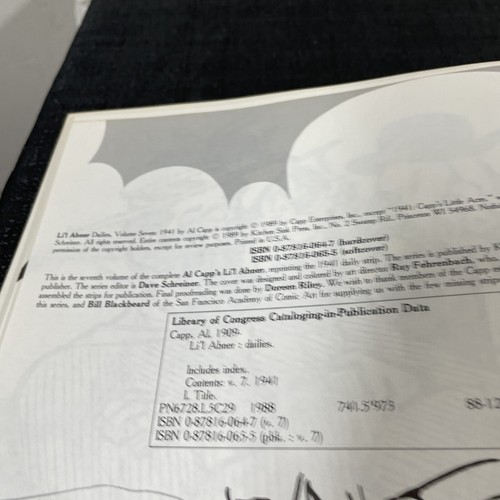 Lil Abner Volume 7 AL CAPP Dailies 1941 Kitchen Sink Paperback Comic Book 1989 - Picture 7 of 13