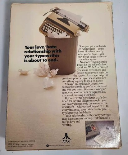 Atariwriter in box Untested - Picture 2 of 7