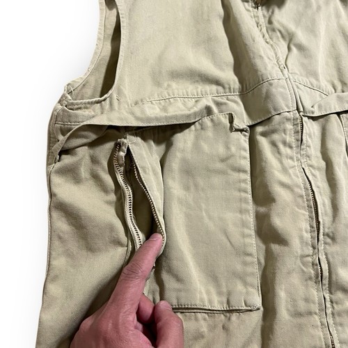 Vintage 80s Guess Vest Adult Large Full Zip Up Fishing Utility George Marciano - Bild 4 von 10