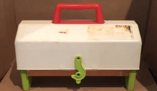 VINTAGE 1969 FISHER-PRICE TOOL BOX  BENCH Plus extra accessories