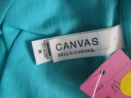 Bella Canvas Damen Größe M Taufen T-Shirt Kurzarm Blau - Bild 11 von 12