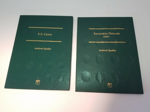 Littleton coin Folder Lot LCF37 LCFC Sacagawea Dollars And U.S. Cents