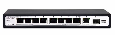 120W 8-Port 10/100Mbps PoE Switch + 1-port 10/100/1000Mbps + 1x SFP 1000Base-X