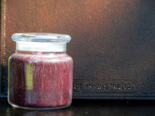100hr FRESH CARAMEL POPCORN Scent Natural Wood Wick APOTHECARY GLASS JAR CANDLE - Picture 4 of 24