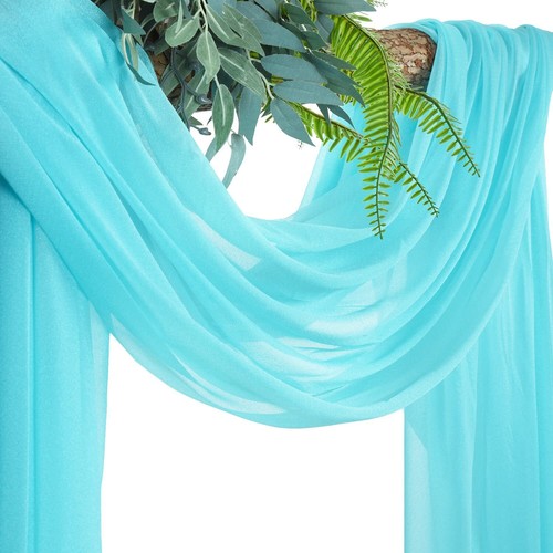 US Hochzeit Bogen Vorhänge Hintergrund Vorhänge Chiffon Drapierung für Bogen Party Dekore - Bild 39 von 50